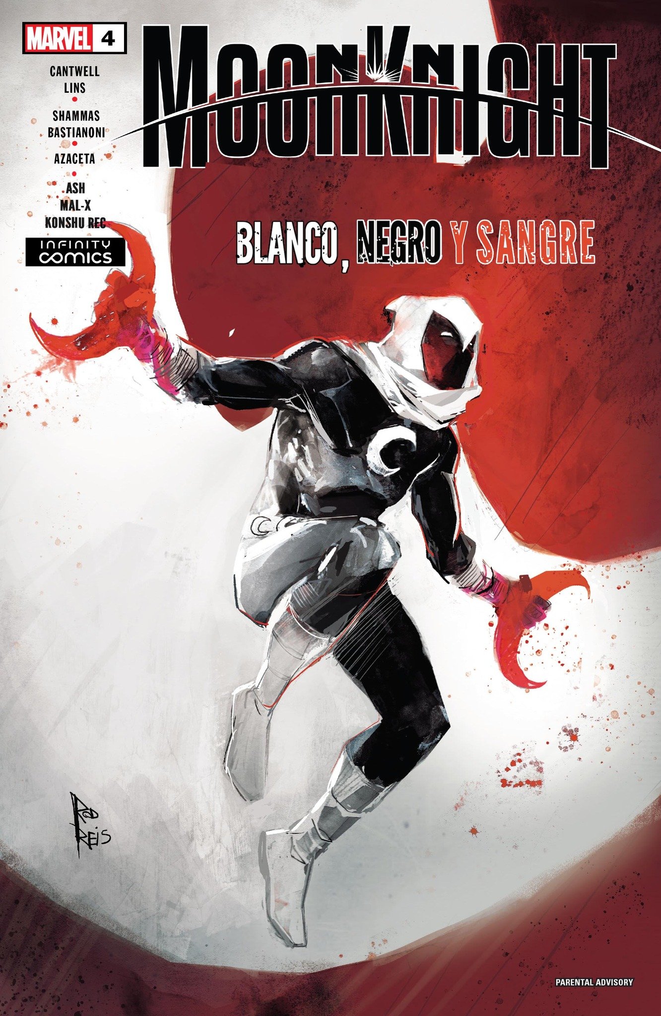 Leer Moon Knight Black, White And Blood Comic  Online en español